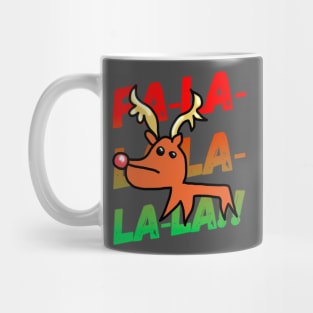 Rudolph Christmas Fa-La-La-La Mug